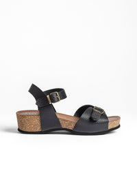 Sandalo con zeppa BOGO-263 nero