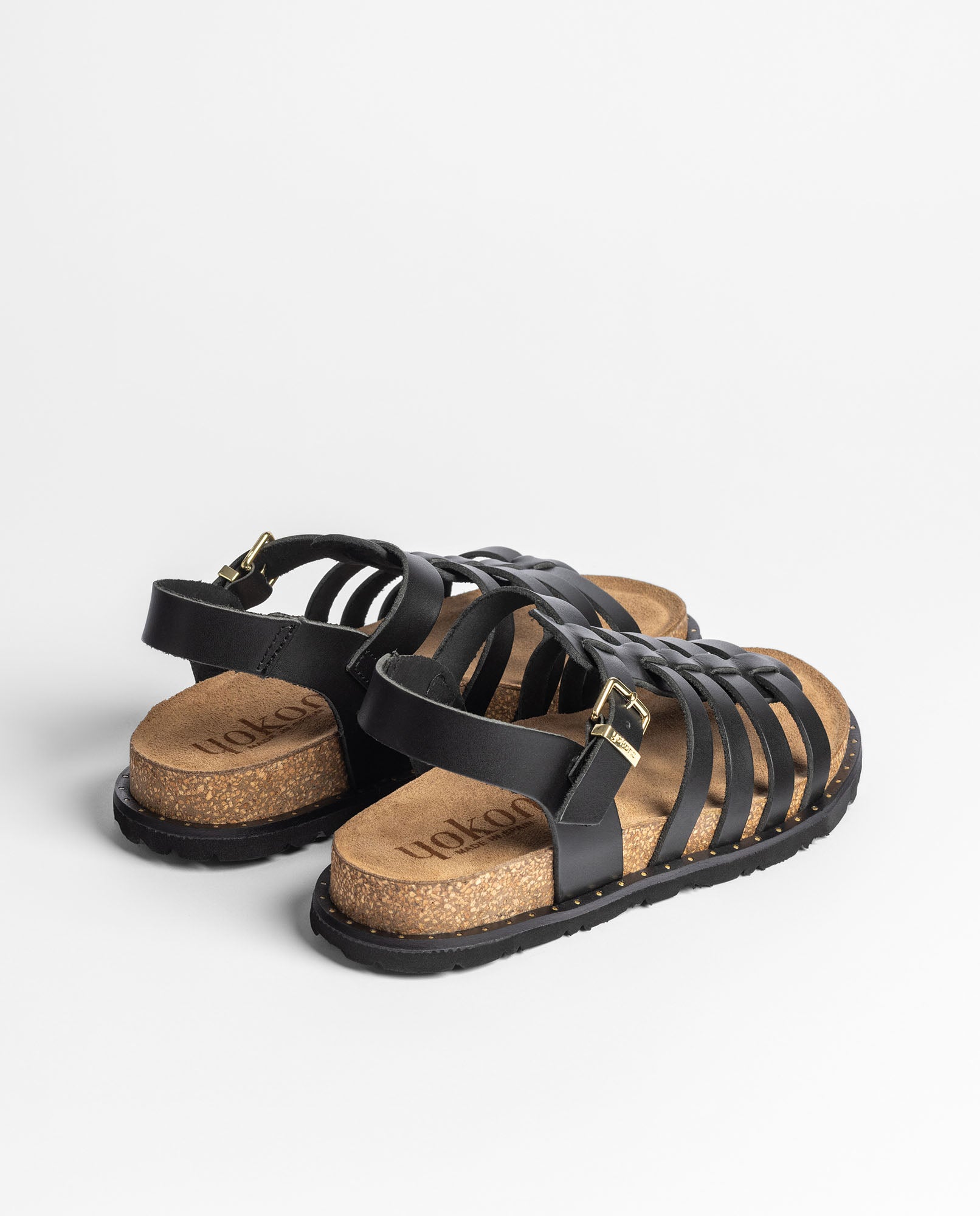 Sandale plate BOLUS-107 noir