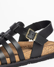 Sandale plate BOLUS-107 noir