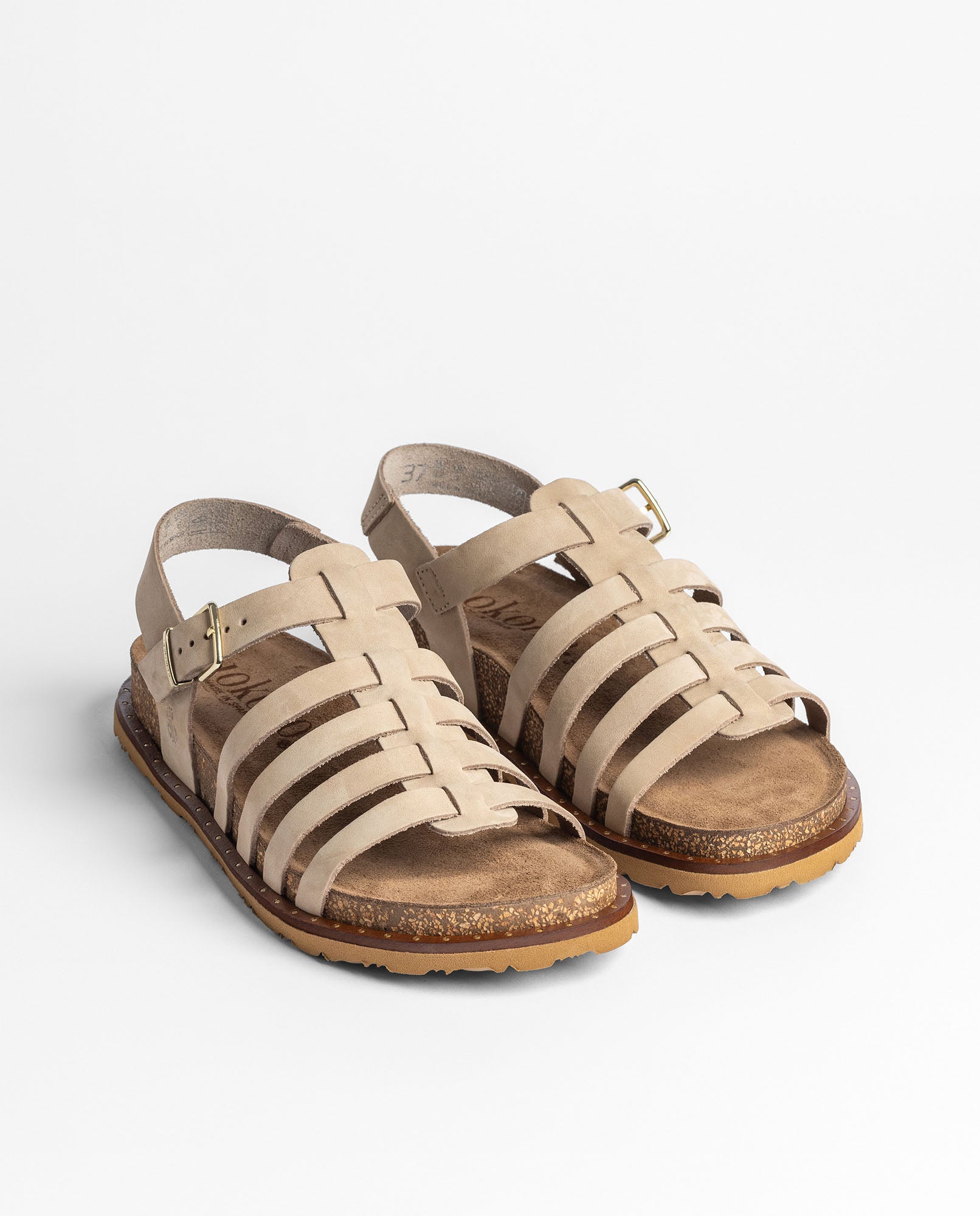 Flat sandal BOLUS-107 beige