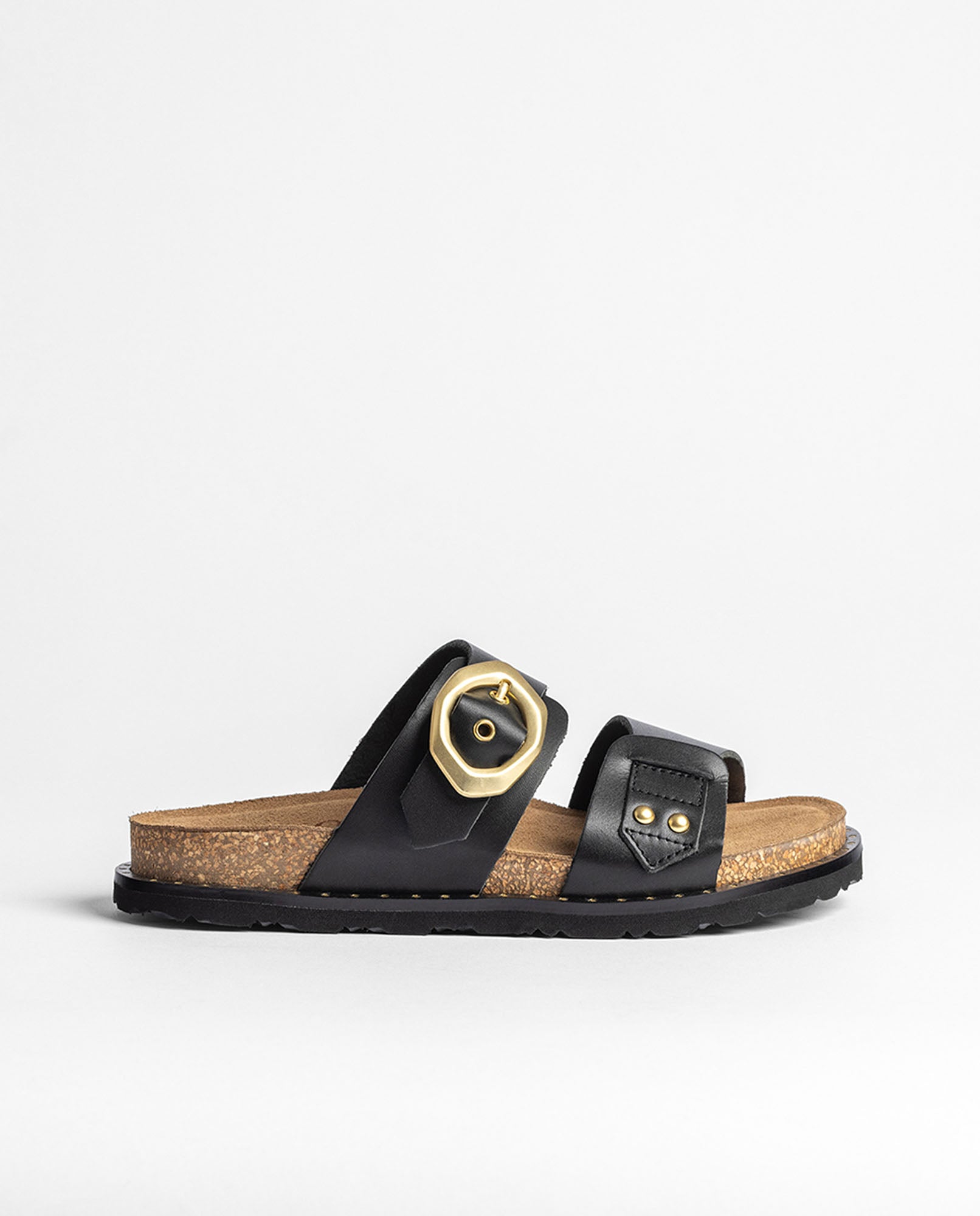 Sandalia plana BOLUS-254 negro