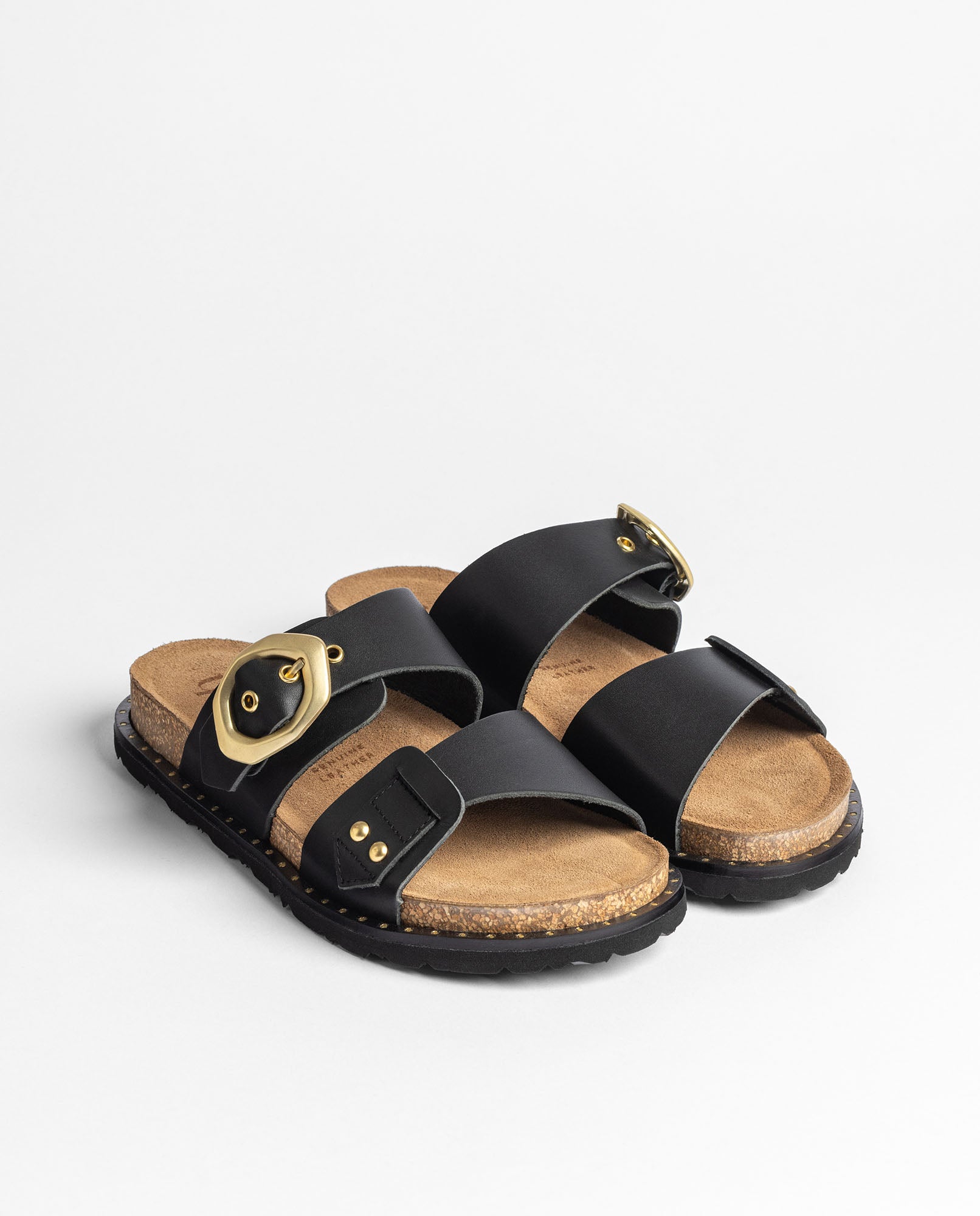 Sandalia plana BOLUS-254 negro