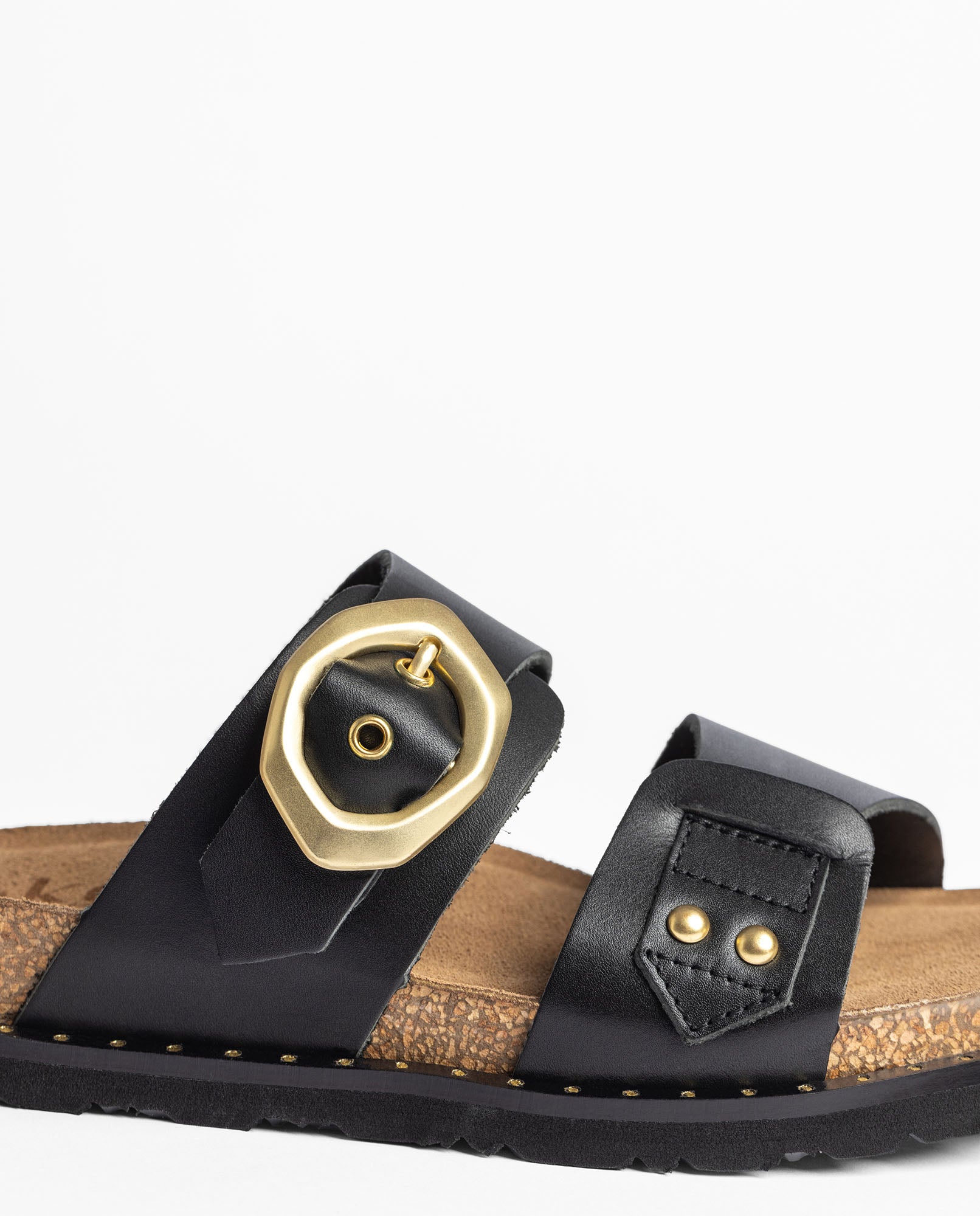 Sandalia plana BOLUS-254 negro