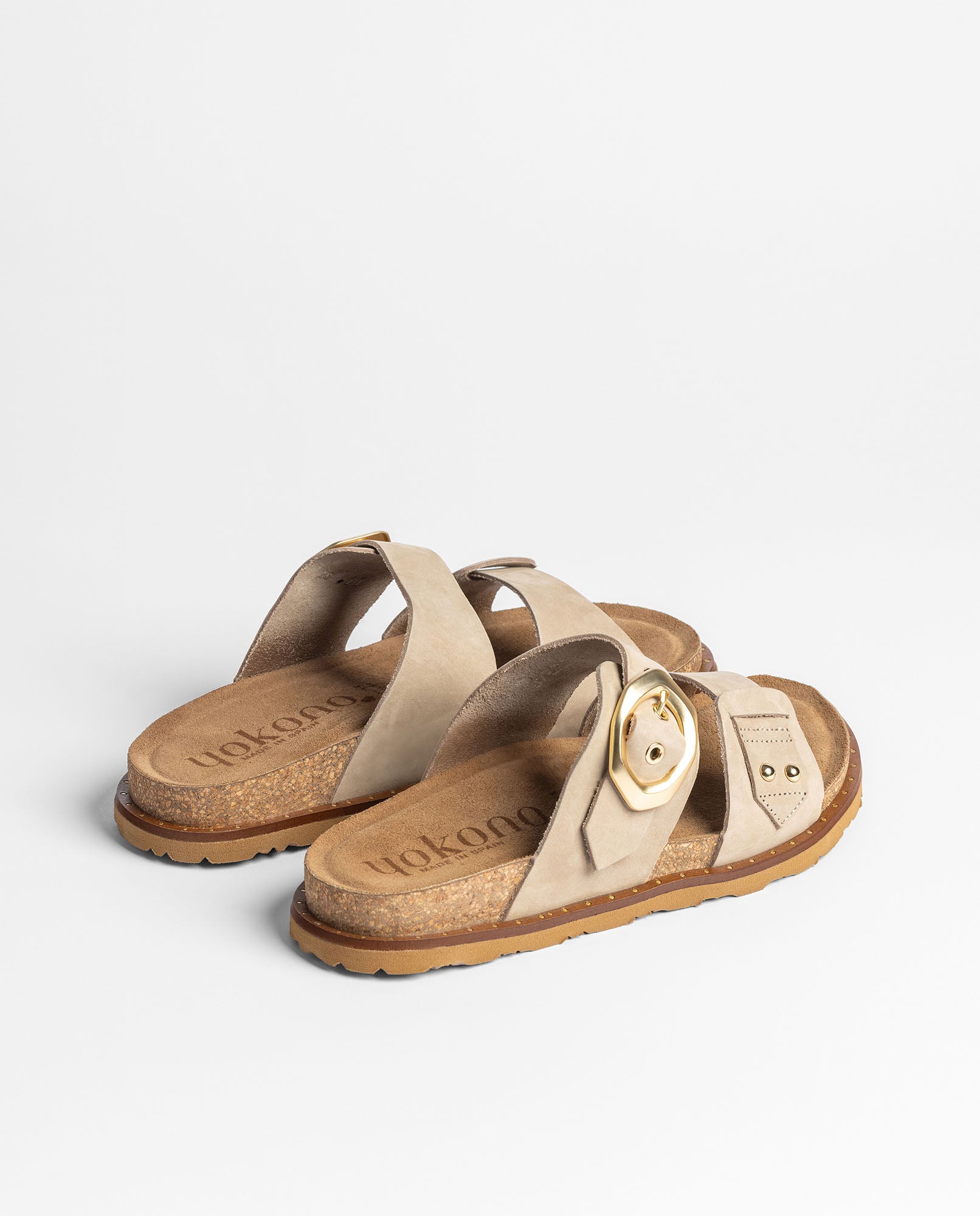 Sandalia plana BOLUS-254 beige