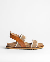 Sandalia plana BOLUS-255 marrón