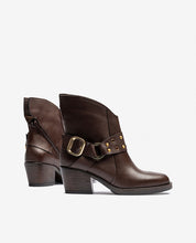 Bottine à talon BRAVA-001 marron