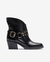 Bottine à talon BRAVA-001 noir