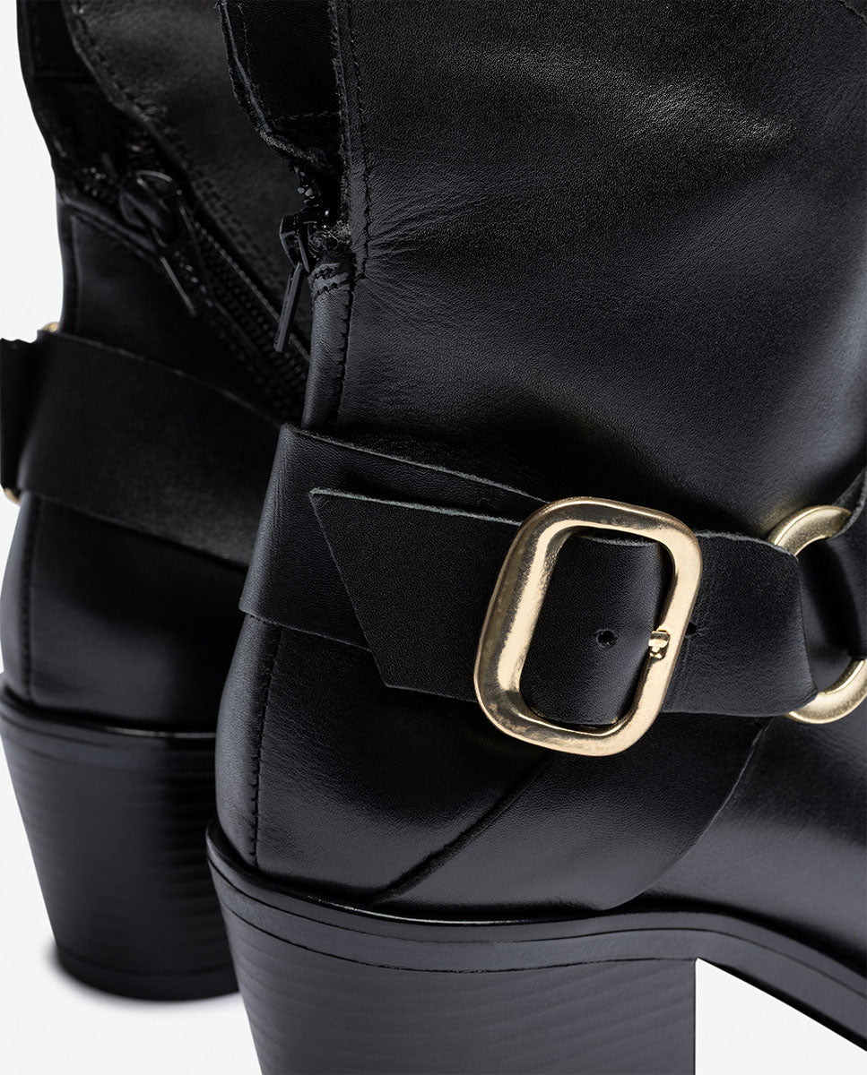 Botín de tacón BRAVA-001 negro