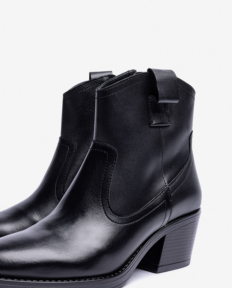 Botín de tacón BRAVA-002 negro
