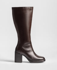 Damenstiefel Absatz DEGAS-261 dunkelbraun
