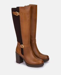 Stiefel mit Absatz PILSEN-001 Leder