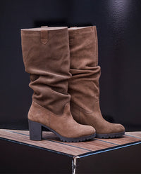 Stivaletti con tacco PRAGA-019 marrone