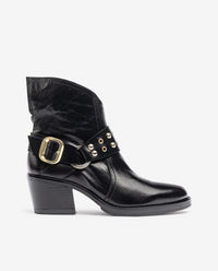 Bottine à talon BRAVA-001 noir