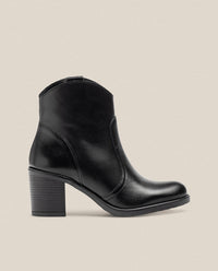 Heeled ankle boot ORNE-003 black