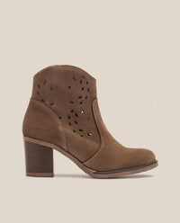 Heeled ankle boot ORNE-004 brown