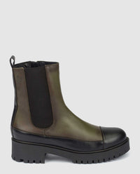 stivaletti con tacco oslo 008 kaki