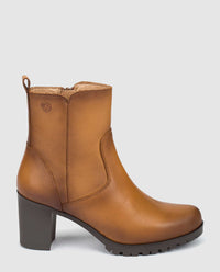 heeled ankle boot praga 008 brown