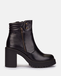 Heeled ankle boot TUNA-002 black