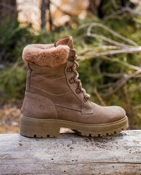 Botín plano BERNA-001 marrón