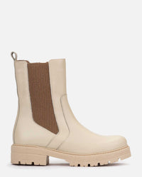 Stivaletti piani BERNA-009 bianco