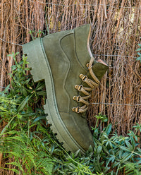 Stivaletti piani BERNA-010 verde