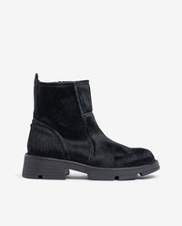 Bottine plate ELZE-011 noir