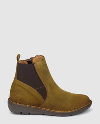 stivaletto con zeppa lyon 004 verde