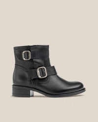 Flat ankle boot MONS-006 black