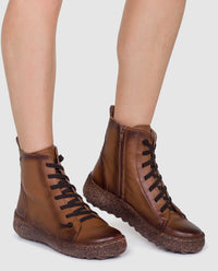 flache stiefelette torino 001 braun