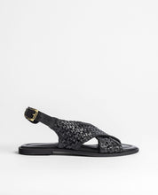 Sandalia plana CRES-252 negro