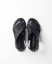 Sandalia plana CRES-252 negro