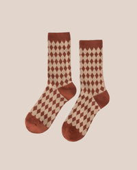 Calzino Arlequín Terracotta