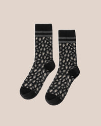 Calzino Leopardo Nero
