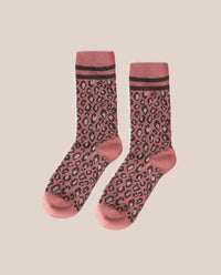 Sock Leopard Pink