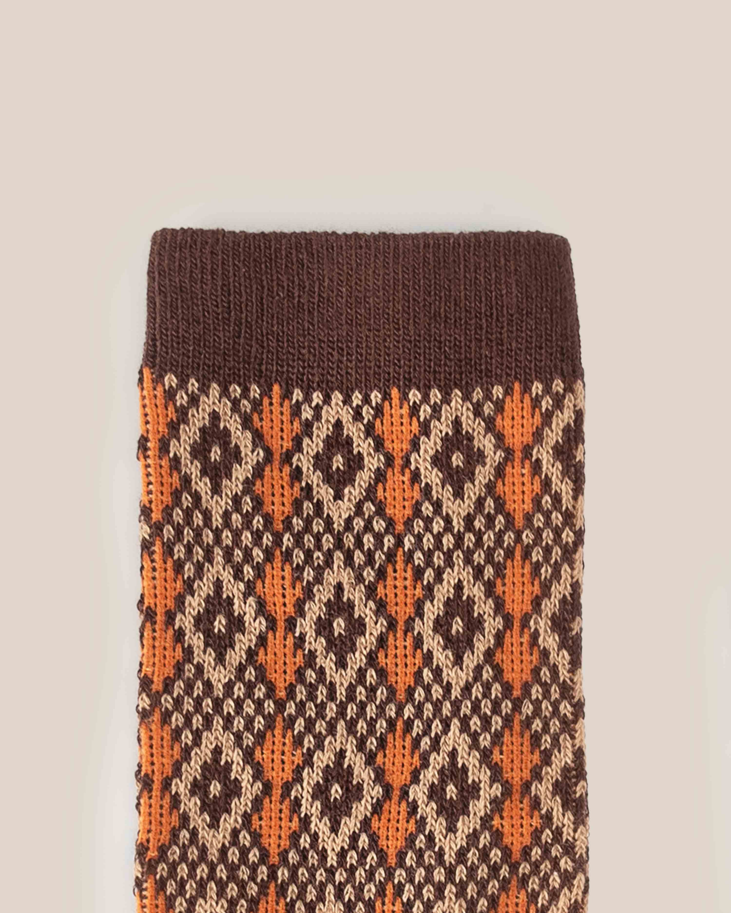 Calcetín Rombo Beige_36345.jpg