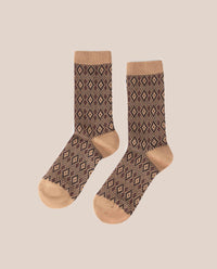 Calzino Rombo Camel