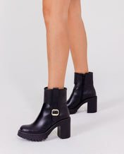 Heeled ankle boot TUNA-005 black