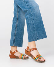 Keilsandale MONACO-051 braun