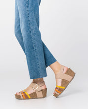 Sandalo con zeppa BARI-304 beige