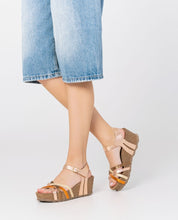 Sandale à semelle compensée BARI-302 rose