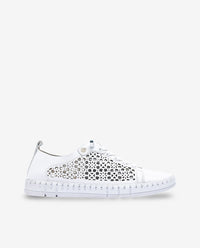 Flacher Schuh FLOW-002 weiß