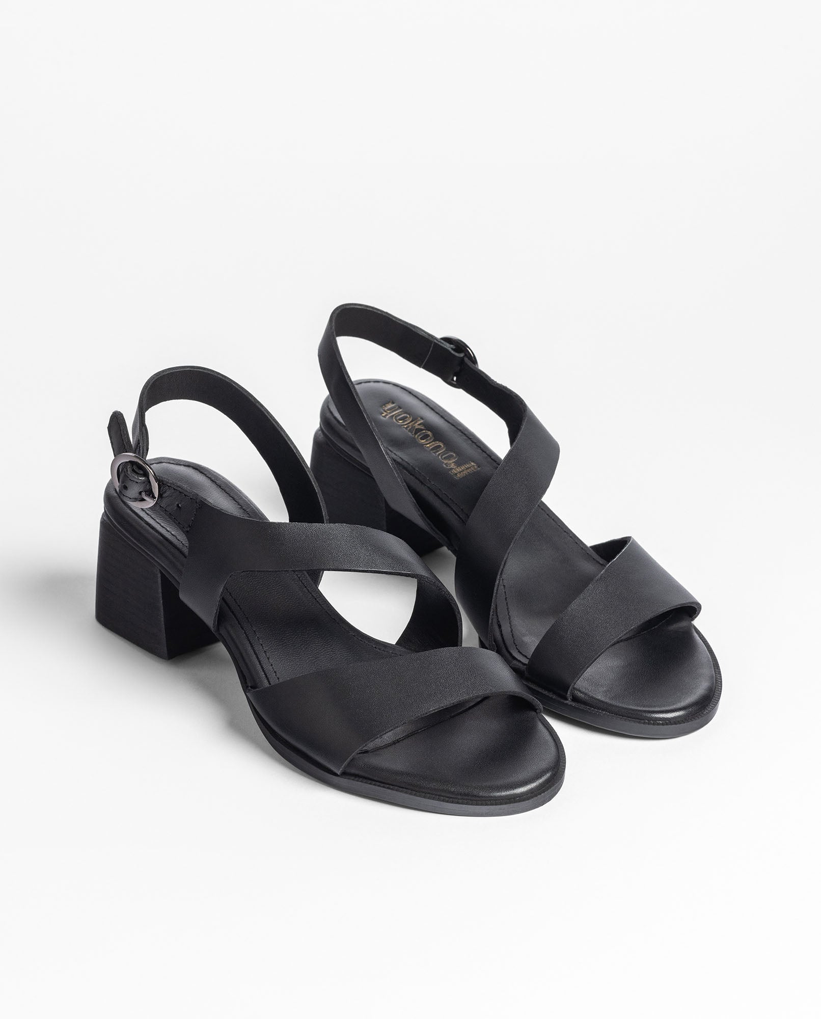 GOLI 252 black heeled sandal