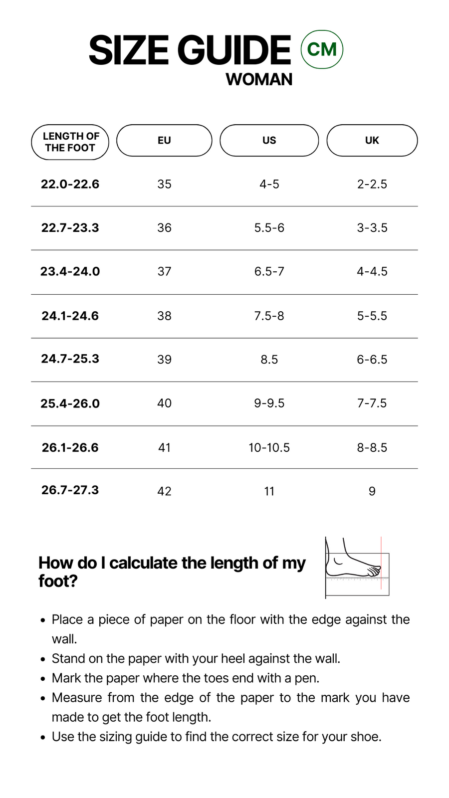 Size Chart – Yokono