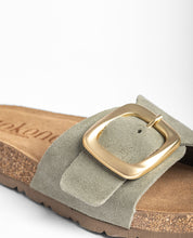 Flat sandal JERBA-114 green