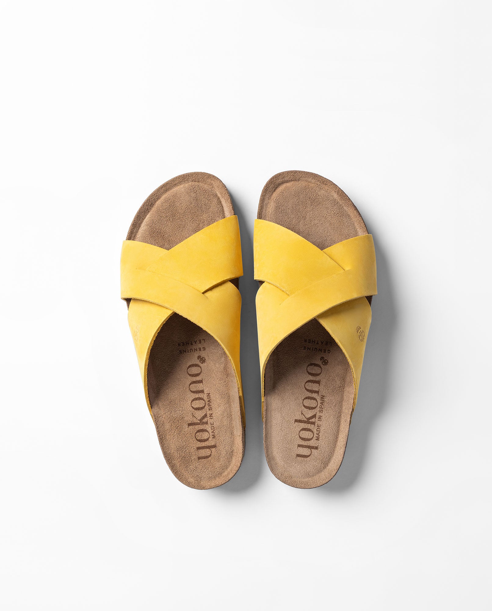 Sandale plate JERBA-300 jaune