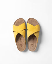 Sandale plate JERBA-300 jaune