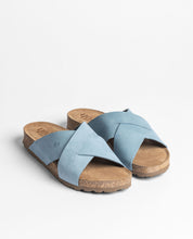 Flache Sandale JERBA-300 blau