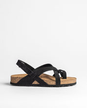 Flache Sandale JERBA-718 schwarz