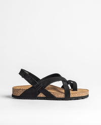 Flache Sandale JERBA-718 schwarz