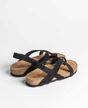 Flache Sandale JERBA-718 schwarz